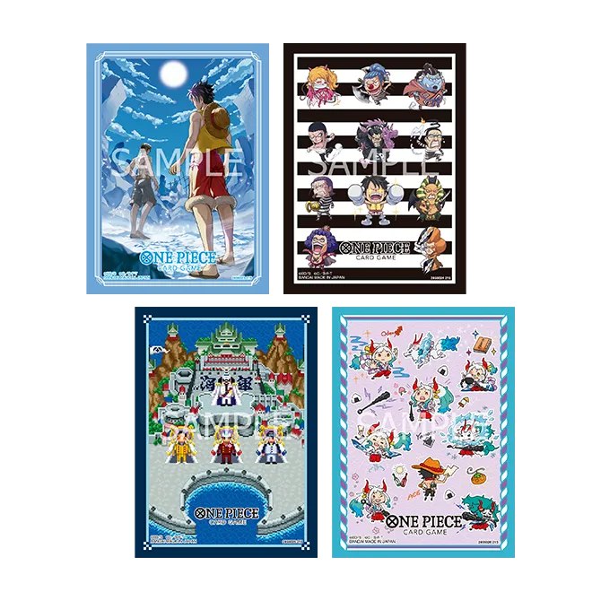 One Piece Card Game Official Card Sleeve 15 (4-Design Set)