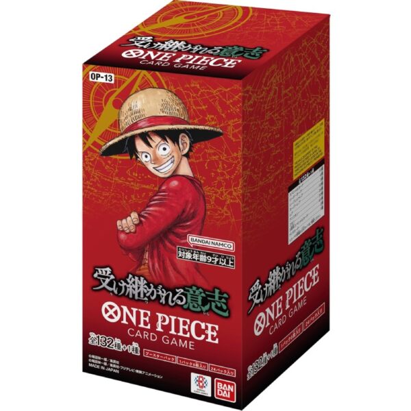 ONE PIECE CARD GAME "CARRYING ON HIS WILL [OP-13]" Box