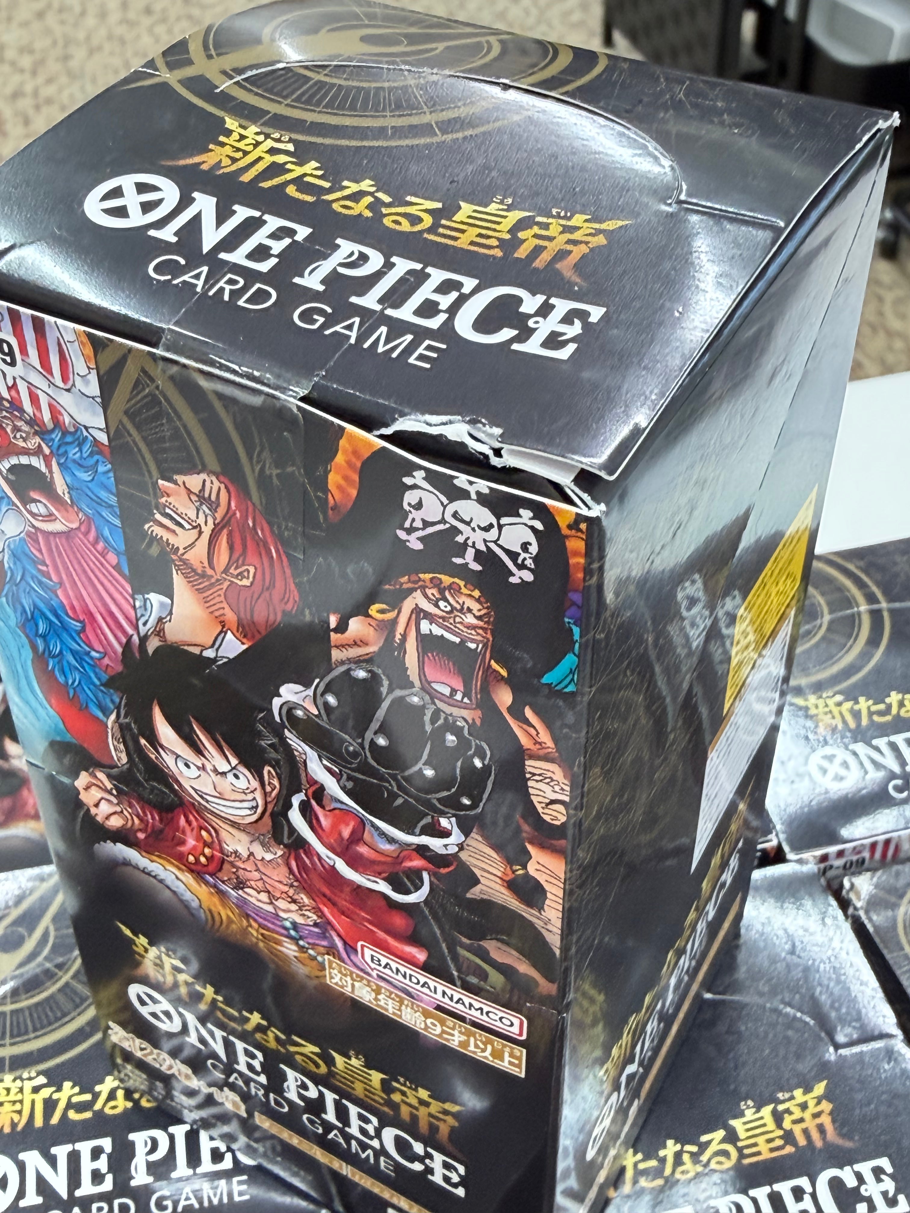 ONE PIECE CARD GAME "EMPERORS IN THE NEW WORLD [OP-09]" Damaged Box