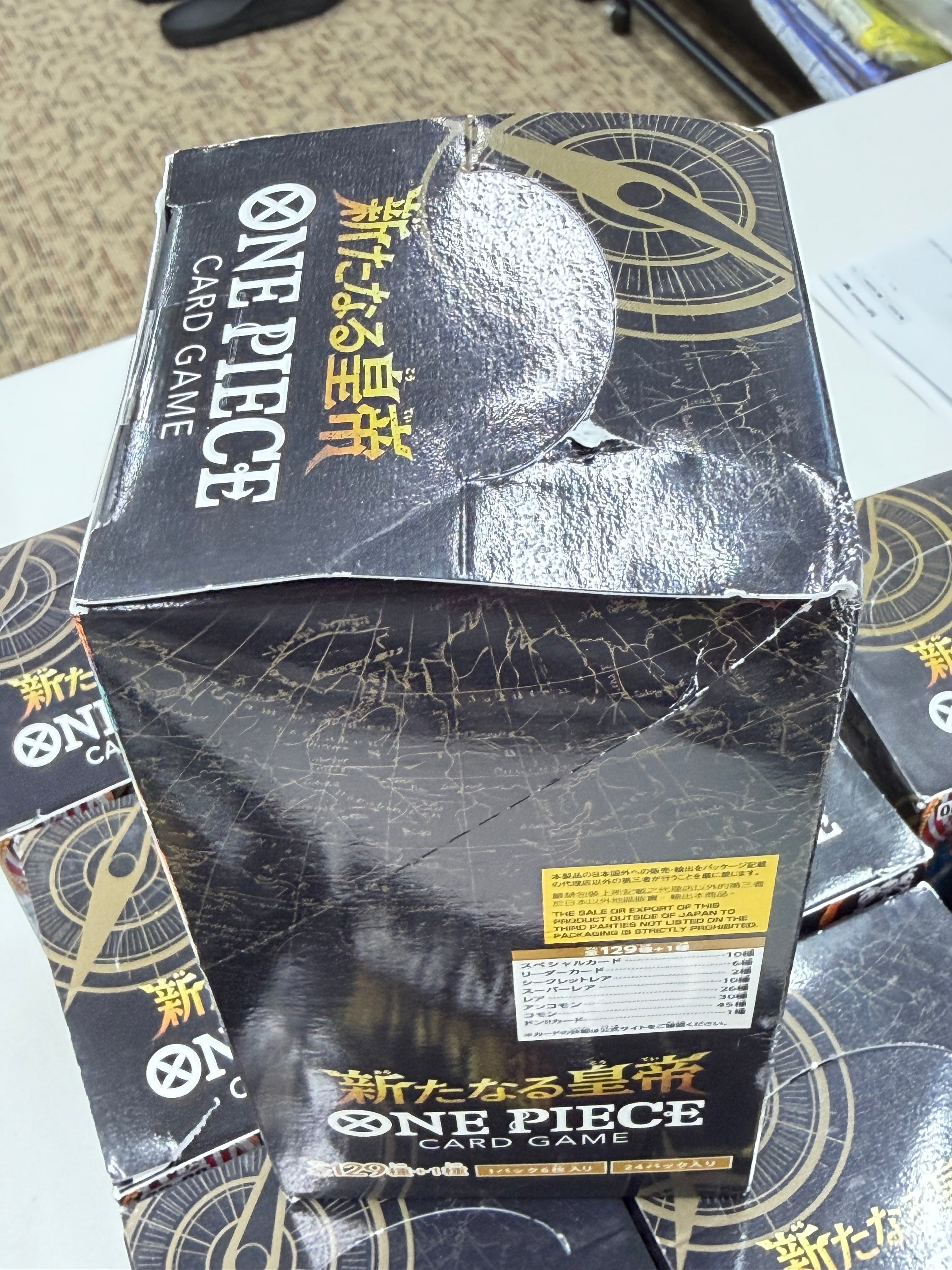 ONE PIECE CARD GAME "EMPERORS IN THE NEW WORLD [OP-09]" Damaged Box